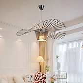 cheap Island Lights-Pendant Lamp Vintage Living Room Chandelier Pendant Lamp 60cm LED Vertigo Lamp Pendant Lights Made of Fibreglass / Polyurethane E27 for Lampshade, Restaurant, Bar, Cafe, Black 110-240V