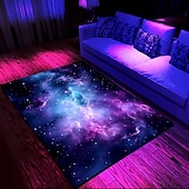 abordables Tapis Blacklight-Tapis à lumière noire, réactif aux UV, brille dans le noir, tapis de cuisine, antidérapant, résistant à l&#039;huile, univers trippy, tapis de sol, tapis de salon, intérieur et extérieur, décoration de