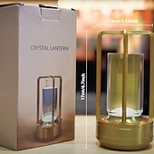 economico Lampade da tavolo-Lampada da tavolo a led senza fili Lampada da scrivania in metallo da bar retrò Ricaricabile Touch Dimmer Luce notturna Ristorante Camera da letto Arredamento per la casa all&#039;aperto