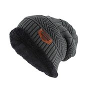 preiswerte Beanie Hat-Herren Beanie Mütze Grau Baumwolle Reise Skullies &amp; Beanies Outdoor Urlaub Glatt Windundurchlässig Warm