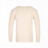 abordables Pull col rond-Homme Pull Pull en maille torsadée A côtes Tricoter Tricoté Plein Col V Garder au chaud Décontractées Usage quotidien Vacances Vêtement Tenue Automne hiver caramel Noir M L XL