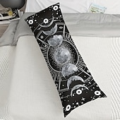 abordables Coussins, inserts et housses-Housse de coussin corps lune, taie d&#039;oreiller rectangulaire décorative douce, pour chambre à coucher, salon, canapé, chaise, 1 pièce