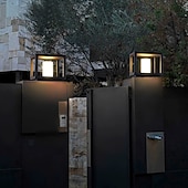זול אור פוסט-ip54 אורות עמוד חיצוני גופי עמוד גדר מרובע אורות עמוד לקישוט חצר עמוד פשוט עמוד פנס עמוד אורות שבילים, גינה