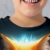 levne 3D zvířata pro chlapce-Chlapecké 3D Liška Mikina Pullover Dlouhý rukáv 3D tisk Jaro Podzim Módní Šik ven Chladný Polyester Děti 3-12 let Tričkový Venkovní Ležérní Denní Běžný
