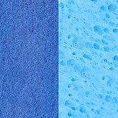 billige Kjøkkenrengjøring-tremasse svamp blå skureklut kjøkken og husholdning daglig oppvask gryte rengjøring og vannabsorberende svamp verktøy