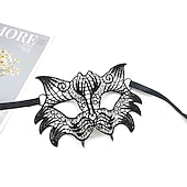 abordables accessoires de photomaton-Masque de fête en dentelle pour adultes, 10 pièces, demi-visage, boule masquée, accessoires d&#039;halloween pour femmes, masque pour les yeux amusant noir