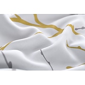baratos Cortinas &amp; Cortinados-Cortina blackout com estampa de folhas, 1 painel com isolamento térmico e escurecimento para quarto e sala de estar