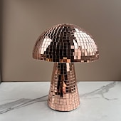 abordables accessoires de photomaton-Champignon boule disco miroir verre laser papierchampignons ornements