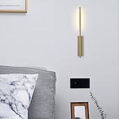 cheap Indoor Wall Lights-Black LED Wall Light Modern Metal Linear Wall Mounted Lamp Indoor Led Wall Sconce Lighting Long Strip Design Indoor Wall Lamp for Living Room Bedroom Porch Hallway Bathroom Bedside
