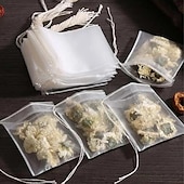 cheap Kitchen Utensils &amp; Gadgets-100pcs Disposable Tea Bags Non-Woven, Transparent, And Perfect For Spices! for Hotels,Restaurant, Bulk Kitchenware&amp;Tableware