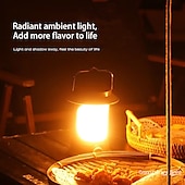 cheap Camping Lights-Solar LED Camping Lantern, LED Retro Rechargeable Hangable Outdoor Tent Light for Outdoor Camping