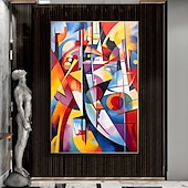 cheap Abstract Paintings-Large Abstract Art Painting on Canvas Hand-painted Original Colorful Canvas Wall Art Colourful Living room Painting on Canvas For Home Decor