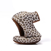 abordables Chaussures de danses latines-Femme Chaussures Latines Entraîner des chaussures de danse Utilisation Entraînement Talon Talon Cubain Bout rond Lacet Adulte Noir Marron