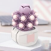 ieftine Jucării de Construit-cadouri de ziua femeii floare suculentă de bloc ds1013-ds1017 serie de plante în ghiveci jucării creative diy puzzle ornamente florale decorative cadouri de ziua mamei pentru mama