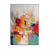 abordables Pinturas abstractas-Pintura al óleo hecha a mano, lienzo, arte de la pared, decoración abstracta moderna para decoración del hogar, pintura enrollada sin marco y sin estirar