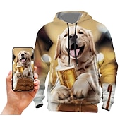 cheap Men&#039;s Custom Clothing-Men&#039;s Graphic Color Block Hoodies Hoodie Long Sleeve Hooded Sweatshirt Hooded Fashion 3D Print Vacation Holiday Streetwear Custom Print Blue 3D Print Print Spring &amp;  Fall Designer
