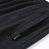 お買い得  メンズアクティブショーツ-男性用 ショーツ スポーツ お出かけ 週末 ランニング カジュアルスーツ ドローストリング 弾性ウエスト 平織り 膝丈 体操服 アクティブウェア ブラック アーミーグリーン マイクロエラスティック
