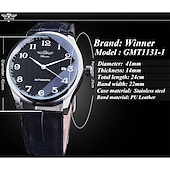 economico Orologi meccanici-Orologio Meccanico Automatico da Uomo - Orologio Moda Casual d&#039;Affari con Calendario Luminosa