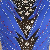 voordelige Schaatsjurken-Kunstschaatsjurk Dames Voor meisjes Schaatsen Jurken Marine Blauw Lapwerk Open achterkant Netstof Spandex Hoge Elasticiteit Opleiding Wedstrijd Kunstschaatskleding Klassiek Lange mouw Schaatsen