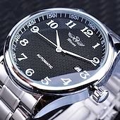 economico Orologi meccanici-Orologio Meccanico Automatico da Uomo - Orologio Moda Casual d&#039;Affari con Calendario Luminosa