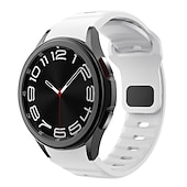 olcso Samsung óraszíjak-Óraszíj mert Samsung Galaxy Watch 7/6/5/4 40/44mm, Galaxy Watch 5 Pro 45mm, Galaxy Watch 4/6 Classic 42/46/43/47mm, Watch 3, Active 2, Gear S2 Szilikon Csere Szíj Vízálló Állítható Légáteresztő