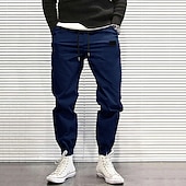 cheap Sweatpants-Men&#039;s Sweatpants Joggers Trousers Drawstring Elastic Waist Elastic Cuff Plain Comfort Breathable Casual Daily Holiday Sports Fashion ArmyGreen Black