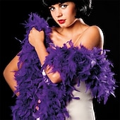 זול אביזרי פוטבוט&#039;-boland deluxe feather boa 70 אינץ&#039; אביזרי לבוש לצעיף נוצות הודו