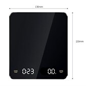 cheap Kitchen Appliances-Built-in battery charging Electronic Scale Built-in Auto Timer Pour Over Espresso Smart Coffee Scale Kitchen Scales 3kg 0.1g