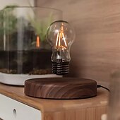 cheap Decorative Lights-Magnetic Levitating Floating Wireless LED Light Bulb Bedside Lamp Magic Desk Lamp Suitable for Room and Office Decoration