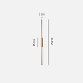 cheap Indoor Wall Lights-Black LED Wall Light Modern Metal Linear Wall Mounted Lamp Indoor Led Wall Sconce Lighting Long Strip Design Indoor Wall Lamp for Living Room Bedroom Porch Hallway Bathroom Bedside