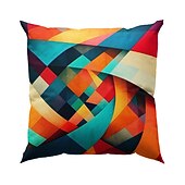 Недорогие геометрический стиль-1 штук Лён Наволочка, Геометрический принт Современное Удобная обувь Квадратный традиционный классический