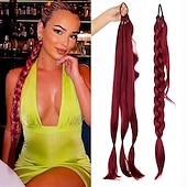economico Code-A cordoncino Code Soffice / Naturale / Facile da indossare Capelli sintetici Pezzo di capelli Estensione capelli Liscio 81 cm Da sera / Festa / Serata / Da tutti i giorni