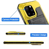 cheap iPhone Cases-Phone Case For iPhone 15 14 Pro Max Plus iPhone 13 12 11 Pro Max X XR XS Max Waterproof Case Detachable with Lanyard Shockproof PET Aluminum Alloy Silicone