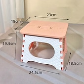 お買い得  パティオの装飾-プラスチック折りたたみ小さなスツールキャンプポータブル靴交換スツールクリエイティブミニ屋外ポータブル折りたたみスツール家庭用