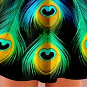 cheap 3D Shining Vision Dress-Girls&#039; 3D Feathers Ruffle Dress Long Sleeve 3D Print Fall Winter Sports &amp; Outdoor Daily Holiday Cute Casual Beautiful Kids 3-12 Years Casual Dress A Line Dress Above Knee Polyester Regular Fit