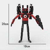 cheap Building Toys-Toilet Man and Surveillance Man Toy Titan Sound TV Man Skibidi Toilet Building Block Q Cute Team