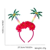 billige photobooth rekvisitter-instagram sommertema flamingo pannebånd pryder coconut tree beach hawaiian pannebånd