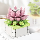 ieftine Jucării de Construit-cadouri de ziua femeii floare suculentă de bloc ds1013-ds1017 serie de plante în ghiveci jucării creative diy puzzle ornamente florale decorative cadouri de ziua mamei pentru mama