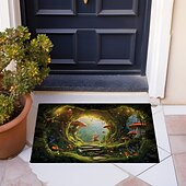 cheap Doormats-Mushrooms Forest Doormat Floor Mats Washable Rugs Kitchen Mat Non-Slip Oil Proof Rug Indoor Outdoor Mat Bedroom Decor Bathroom Mat Entrance Rug
