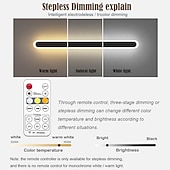 cheap Indoor Wall Lights-LED Acrylic Wall Lamp RF Remote Control Dimmable Timing LED Indoor Wall Lamp Suitable for Balcony  Bedrooms Living Rooms Study Rooms Corridors Bathrooms and Office Spaces