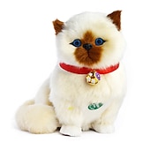 お買い得  ぬいぐるみ-模擬猫人形装飾品卸売手工芸品クリエイティブギフトモデルは尻尾を振ってぽっちゃりと呼びます