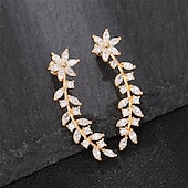 economico Orecchini-Per donna Orecchini a bottone Orecchini a goccia Orecchini a cerchio geometrico Forma di fiore Elegante Vintage stile sveglio Moda Semplice Orecchini Gioielli Argento / Oro rosa / Oro Per Matrimonio