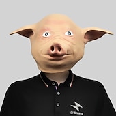 Carnival Funny Animal Series Five Head Masks Makeup Ball Cute Latex Headwear Halloween Party Performance Props 36