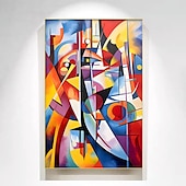 cheap Abstract Paintings-Large Abstract Art Painting on Canvas Hand-painted Original Colorful Canvas Wall Art Colourful Living room Painting on Canvas For Home Decor