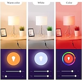 abordables Luces inteligentes-Lámpara de vela inteligente tuya wifi e14, bombilla led con control remoto por aplicación inteligente, 1/4/6 Uds. 85-265v