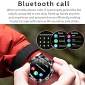 baratos Seleções de Valor-iMosi ET482 Relógio inteligente 1.43 polegada Relógio inteligente Bluetooth Podômetro Aviso de Chamada Monitor de Atividade Compatível com Android iOS Unisexo Suspensão Longa Chamadas com Mão Livre