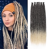 abordables Crocheter les cheveux-Extension Droit Tresses de boîte Cheveux Synthétiques Rajouts de Tresses 20 pièces