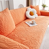 baratos Cobertura de Sofa-Capa de sofá jacquard floral capa elástica macia e durável capa de sofá 1 peça de tecido spandex protetor de móveis lavável ajuste poltrona assento/loveseat/sofá/sofá xl/sofá em forma de l