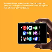 Χαμηλού Κόστους MP3 player-φορητό mp3 player bluetooth hifi στερεοφωνικό πρόγραμμα αναπαραγωγής μουσικής 1,8 ιντσών οθόνη αφής mp3 player φοιτητικό walkman mini αναπαραγωγή βίντεο mp4