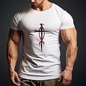  Homme Foi T-shirt 100% Coton Manche Courte Graphique Chemise Rouge T-shirt confortable Sport en Plein Air Fête Vêtements de créateurs de mode